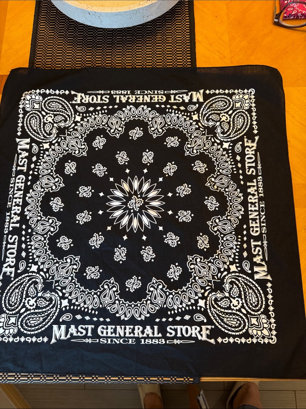 Black Paisley Bandana Mast General Store